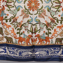 HERMES Carre 90 Scarf ""EARLY AMERICA"" Silk Blue Auth bs37948-9