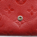 LOUIS VUITTON Monogram Empreinte Portefeuille Victorine Red M62554 Auth bs37958-14