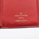 LOUIS VUITTON Monogram Empreinte Portefeuille Victorine Red M62554 Auth bs37958-15