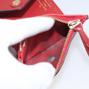 LOUIS VUITTON Monogram Empreinte Portefeuille Victorine Red M62554 Auth bs37958-23