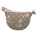 GUCCI GG Supreme Children's ZOO Papagallo PVC Beige Pink 297540 Auth bs37963A-3