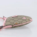 GUCCI GG Supreme Children's ZOO Papagallo PVC Beige Pink 297540 Auth bs37963A-5