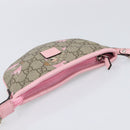 GUCCI GG Supreme Children's ZOO Papagallo PVC Beige Pink 297540 Auth bs37963A-6