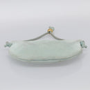 Bottega Veneta Hand Bag Suede Light Blue Gold Tone Auth bs37969-10