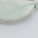 Bottega Veneta Hand Bag Suede Light Blue Gold Tone Auth bs37969-11