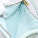 Bottega Veneta Hand Bag Suede Light Blue Gold Tone Auth bs37969-18