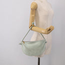 Bottega Veneta Hand Bag Suede Light Blue Gold Tone Auth bs37969-19