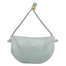 Bottega Veneta Hand Bag Suede Light Blue Gold Tone Auth bs37969-3
