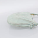 Bottega Veneta Hand Bag Suede Light Blue Gold Tone Auth bs37969-5