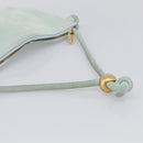 Bottega Veneta Hand Bag Suede Light Blue Gold Tone Auth bs37969-7
