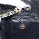 CHANEL Matelasse Chain Shoulder Bag Lamb Skin Black Gold Tone CC Auth bs37970-19