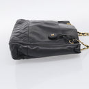 CHANEL Matelasse Chain Shoulder Bag Lamb Skin Black Gold Tone CC Auth bs37970-5