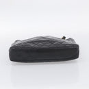 CHANEL Matelasse Chain Shoulder Bag Lamb Skin Black Gold Tone CC Auth bs37970-9