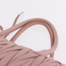Miu Miu Matelasse Hand Bag Leather 2way Pink Gold Tone Auth bs37973V-10