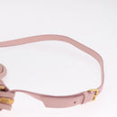 Miu Miu Matelasse Hand Bag Leather 2way Pink Gold Tone Auth bs37973V-13