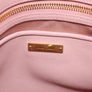 Miu Miu Matelasse Hand Bag Leather 2way Pink Gold Tone Auth bs37973V-22