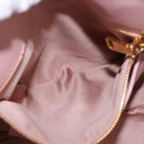 Miu Miu Matelasse Hand Bag Leather 2way Pink Gold Tone Auth bs37973V-27