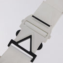 Bottega Veneta Shoulder Bag Canvas White Silver Auth bs37977-10