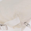 Bottega Veneta Shoulder Bag Canvas White Silver Auth bs37977-12