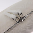 Bottega Veneta Shoulder Bag Canvas White Silver Auth bs37977-16