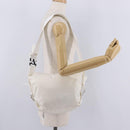 Bottega Veneta Shoulder Bag Canvas White Silver Auth bs37977-22