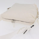 Bottega Veneta Shoulder Bag Canvas White Silver Auth bs37977-6