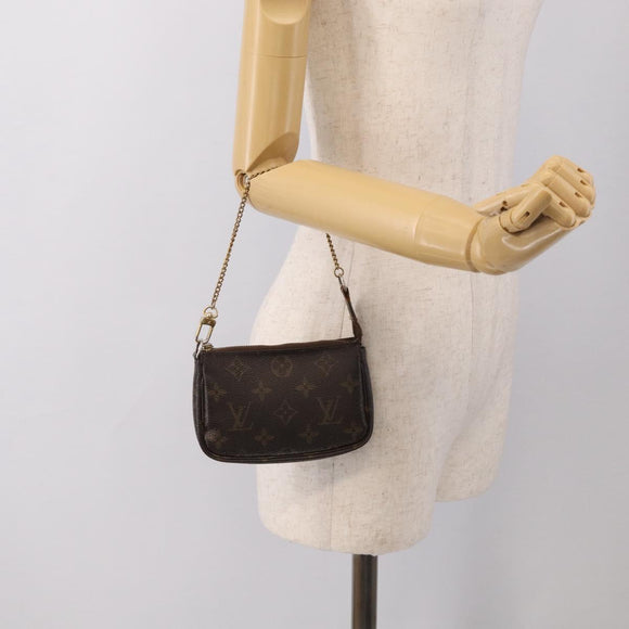 LOUIS VUITTON Monogram Mini Pochette Accessoires Pouch M58009 LV Auth bs37981