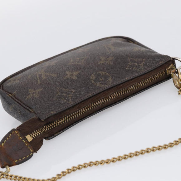 LOUIS VUITTON Monogram Mini Pochette Accessoires Pouch M58009 LV Auth bs37981