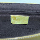 BVLGARI Hand Bag Patent Light Blue Silver Auth bs37982-15