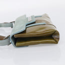 BVLGARI Hand Bag Patent Light Blue Silver Auth bs37982-4