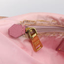 PRADA Tote Bag Nylon Hawaii Limited Pink Gold Tone Auth bs37983-19
