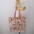 PRADA Tote Bag Nylon Hawaii Limited Pink Gold Tone Auth bs37983-22