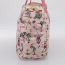 PRADA Tote Bag Nylon Hawaii Limited Pink Gold Tone Auth bs37983-4