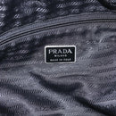 PRADA Tote Bag Nylon Black Silver Auth bs37984-14