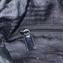 PRADA Tote Bag Nylon Black Silver Auth bs37984-18