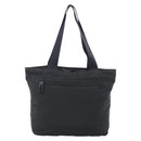 PRADA Tote Bag Nylon Black Silver Auth bs37984-3