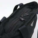 PRADA Tote Bag Nylon Black Silver Auth bs37984-4