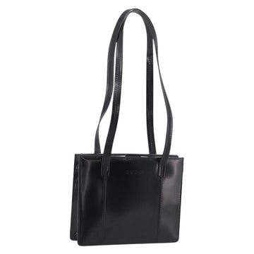 GUCCI Shoulder Bag Patent Black 000 2853 0311 0 Auth bs37986