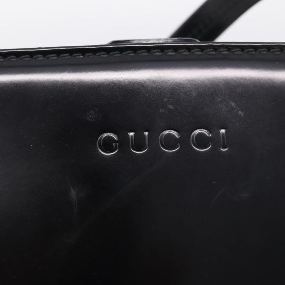 GUCCI Shoulder Bag Patent Black 000 2853 0311 0 Auth bs37986