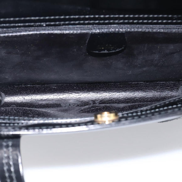 GUCCI Shoulder Bag Patent Black 000 2853 0311 0 Auth bs37986