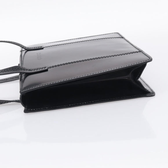 GUCCI Shoulder Bag Patent Black 000 2853 0311 0 Auth bs37986