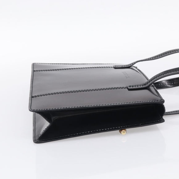 GUCCI Shoulder Bag Patent Black 000 2853 0311 0 Auth bs37986