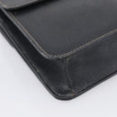 GUCCI Mini Shoulder Bag Leather Black Gold Tone 007 1742 0237 Auth bs37987-11