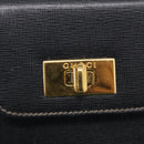 GUCCI Mini Shoulder Bag Leather Black Gold Tone 007 1742 0237 Auth bs37987-14