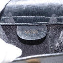 GUCCI Mini Shoulder Bag Leather Black Gold Tone 007 1742 0237 Auth bs37987-18