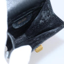 GUCCI Mini Shoulder Bag Leather Black Gold Tone 007 1742 0237 Auth bs37987-20