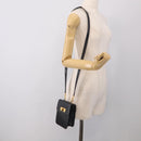 GUCCI Mini Shoulder Bag Leather Black Gold Tone 007 1742 0237 Auth bs37987-24