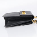 GUCCI Mini Shoulder Bag Leather Black Gold Tone 007 1742 0237 Auth bs37987-5