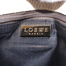 LOEWE Shoulder Bag Leather Ivory Gold Tone Auth bs37990-15
