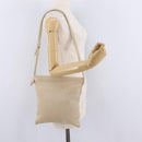 LOEWE Shoulder Bag Leather Ivory Gold Tone Auth bs37990-22